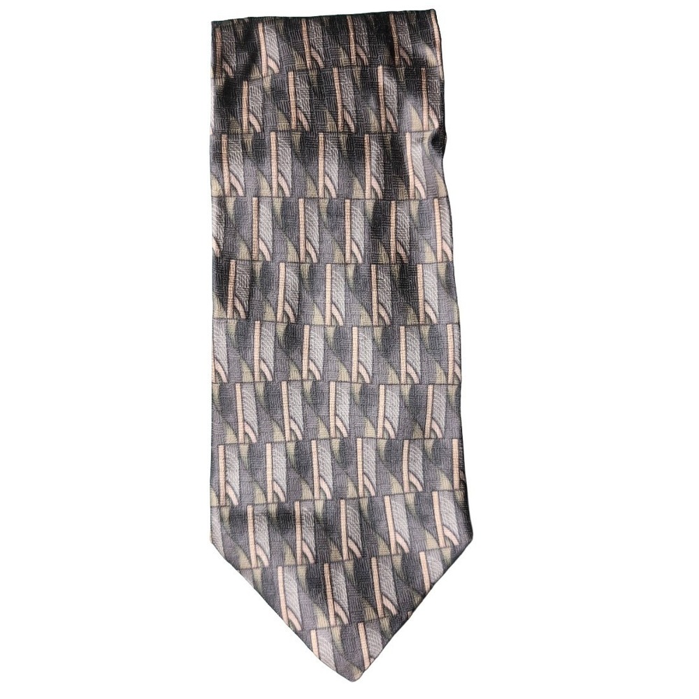 100% Silk Tie Brown Galleria & Co Men's Wearhouse NWT Prom Formal Wedding Dance